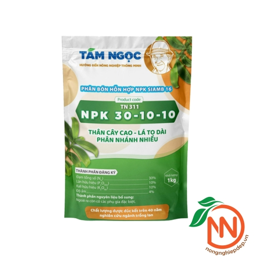 Phân Bón NPK 30-10-10 Tám Ngọc