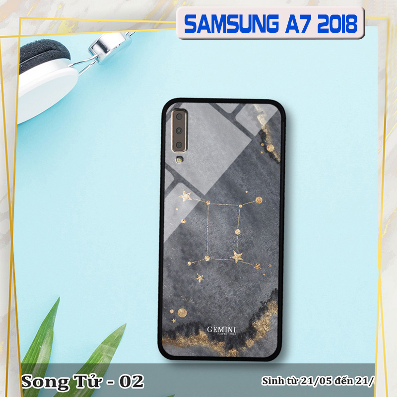 Ốp lưng Samsung Galaxy A7 (2018) in 3D cung hoàng đạo