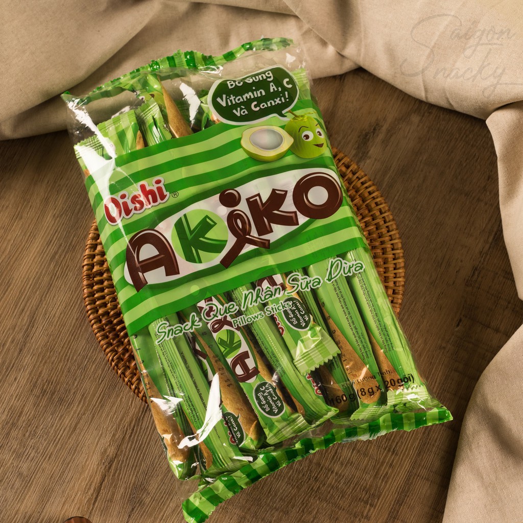 [Có bán thùng] Bánh snack que AKIKO đủ mùi đủ vị