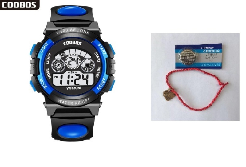 Nơi bán ĐỒNG HỒ TRẺ EM NAM CAO CẤP COOLBOSS MÀU XANH LAM ( TẶNG PIN THAY THẾ )