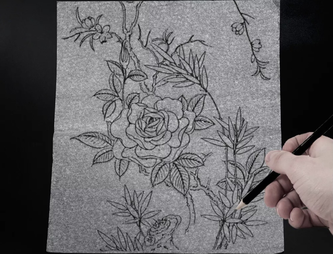 giấy lụa scan hình xăm kích thước 50x80cm -100x80cm