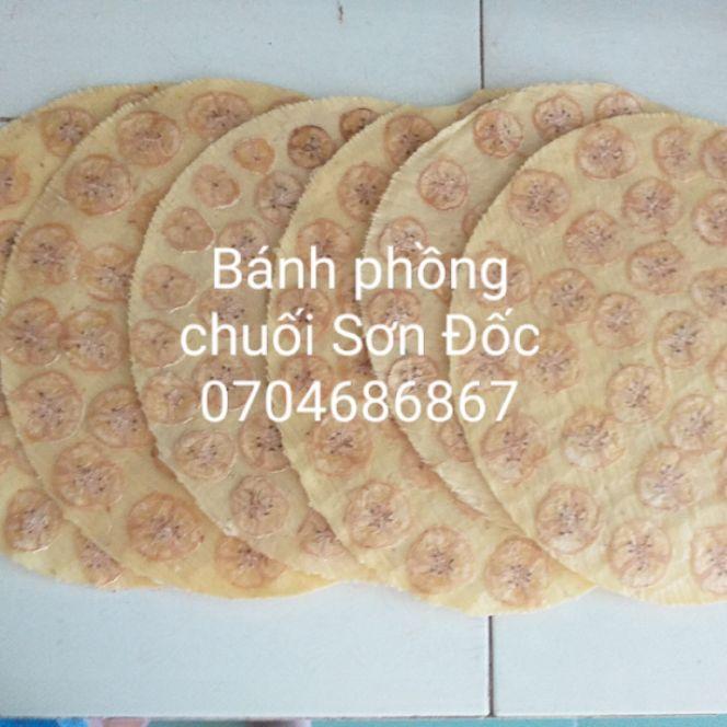 Bánh phồng chuối Sơn Đốc- Bến Tre(10 bánh chưa nướng)