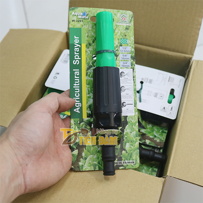 Đầu vòi tưới thân xoay đa năng hàng Đài Loan