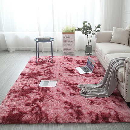 Thảm Lông Loang Trải Sàn Lông Dầy Hàng Đẹp ( Kích Thước 1m6 x 2m - Mặt Sau Chồng trơn trượt)