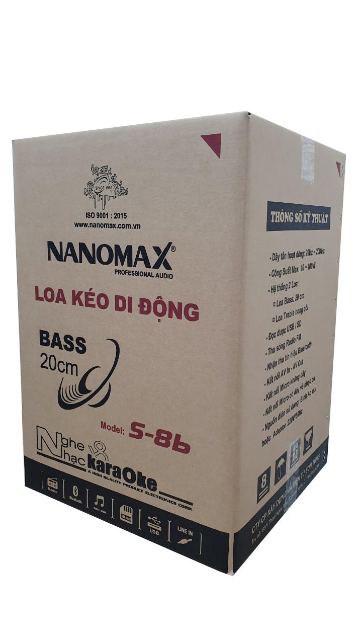 [HCM]Loa kéo di động Nanomax S-8B