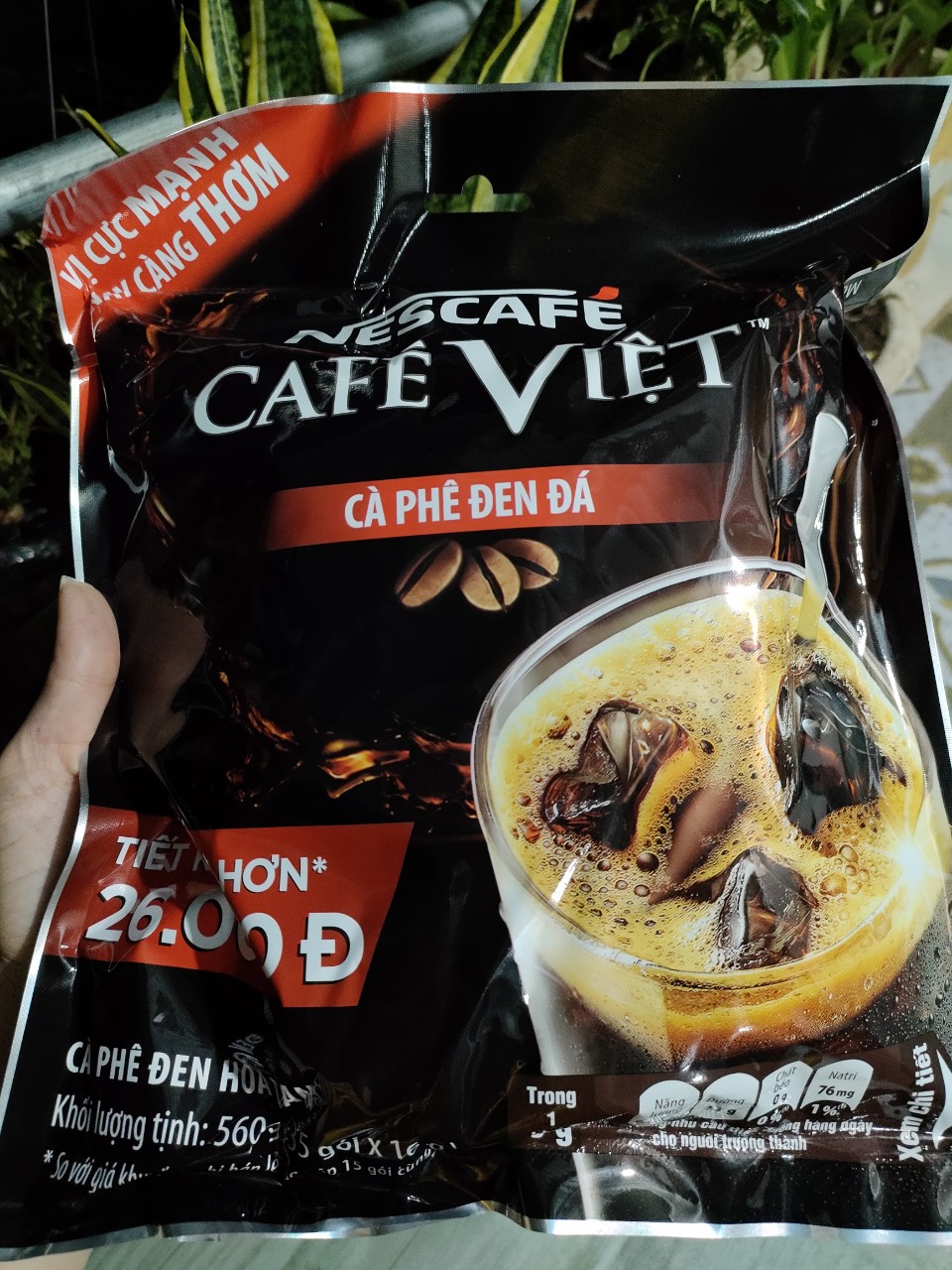 [HCM] COMBO 10 BỊCH - Nescafe Cafe Việt Đen Đá - Cà Phê Việt đen đá (35x16g)