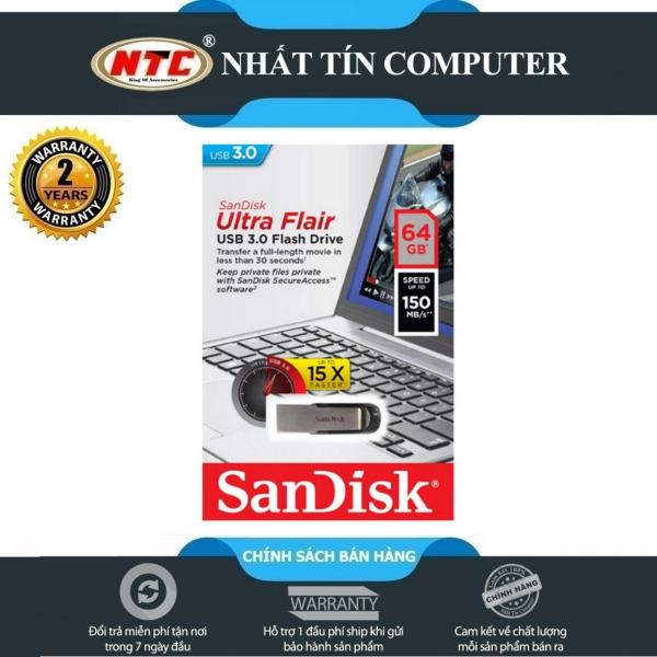 Bảng giá USB 3.0 SanDisk CZ73 Ultra Flair 64GB 150Mb/s (Xám) - Nhất Tín Computer Phong Vũ