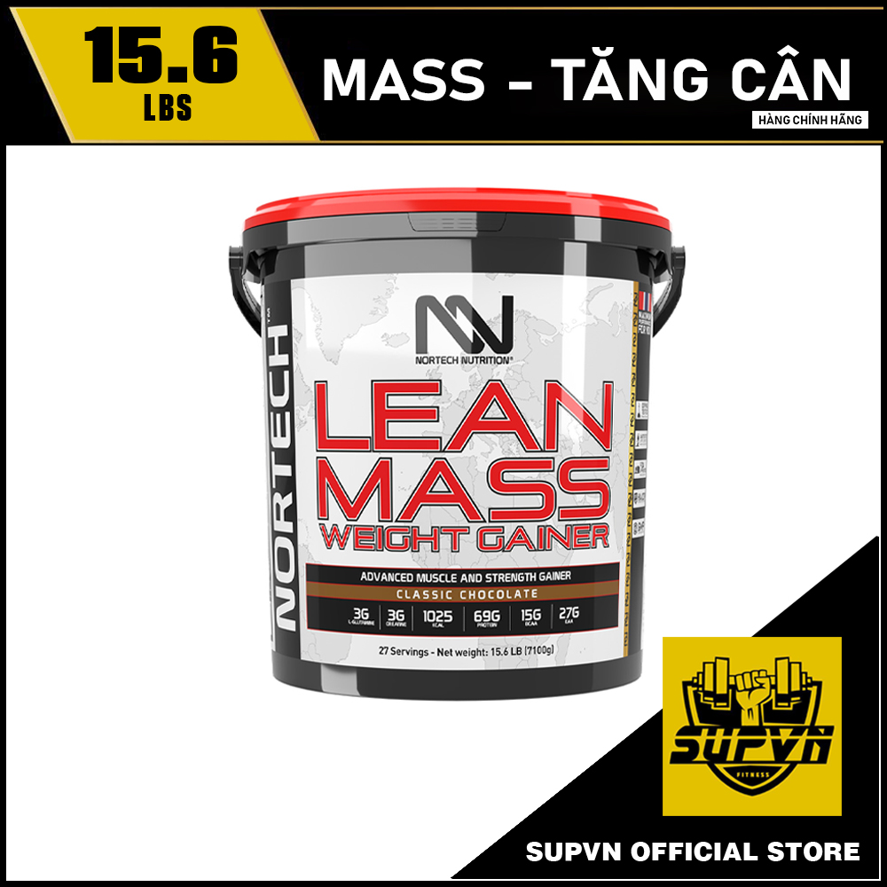 Chính hãng BBT Nortech Lean Mass 15.6Lbs Sữa Tăng Cân Tăng Cơ Nạc Hạn Chế
