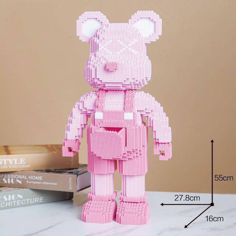 LEgo Gấu Bearbrick 35-55cm ( Tặng kèm búa+ Đèn)