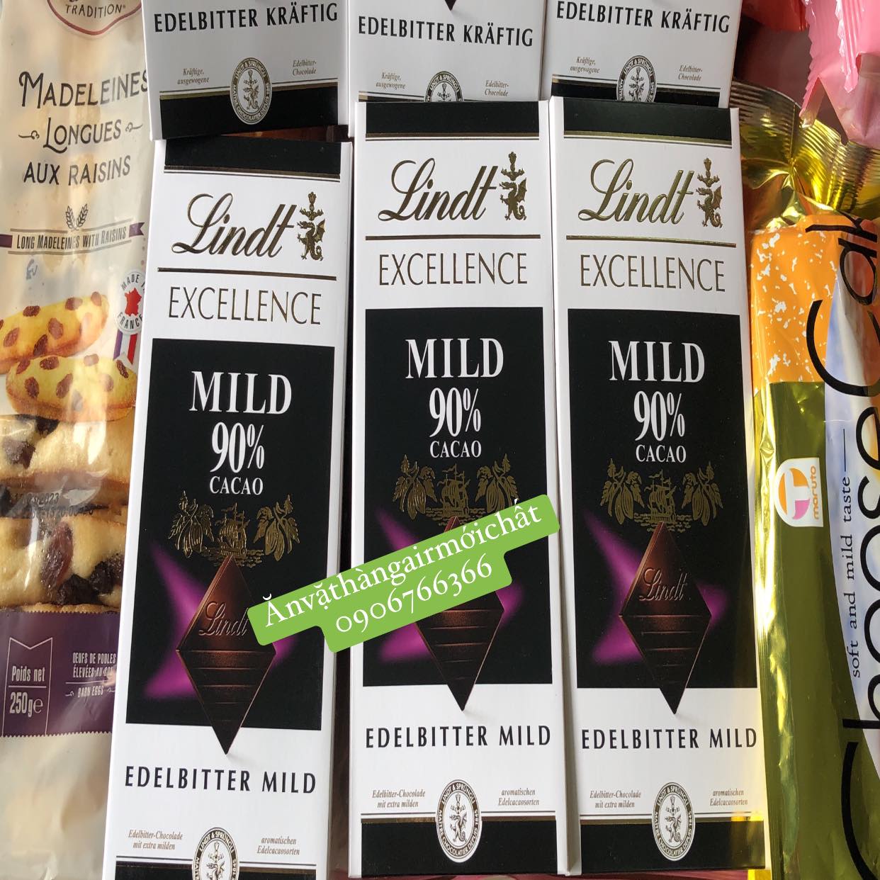 [New Date 01/2027]Socola Đắng Không Đường Lindt Excellence Thanh 100 Gram