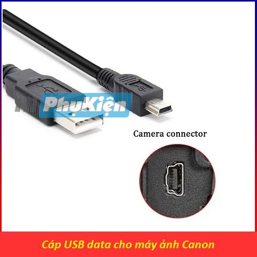 Cáp USB truyền data cho máy ảnh Canon