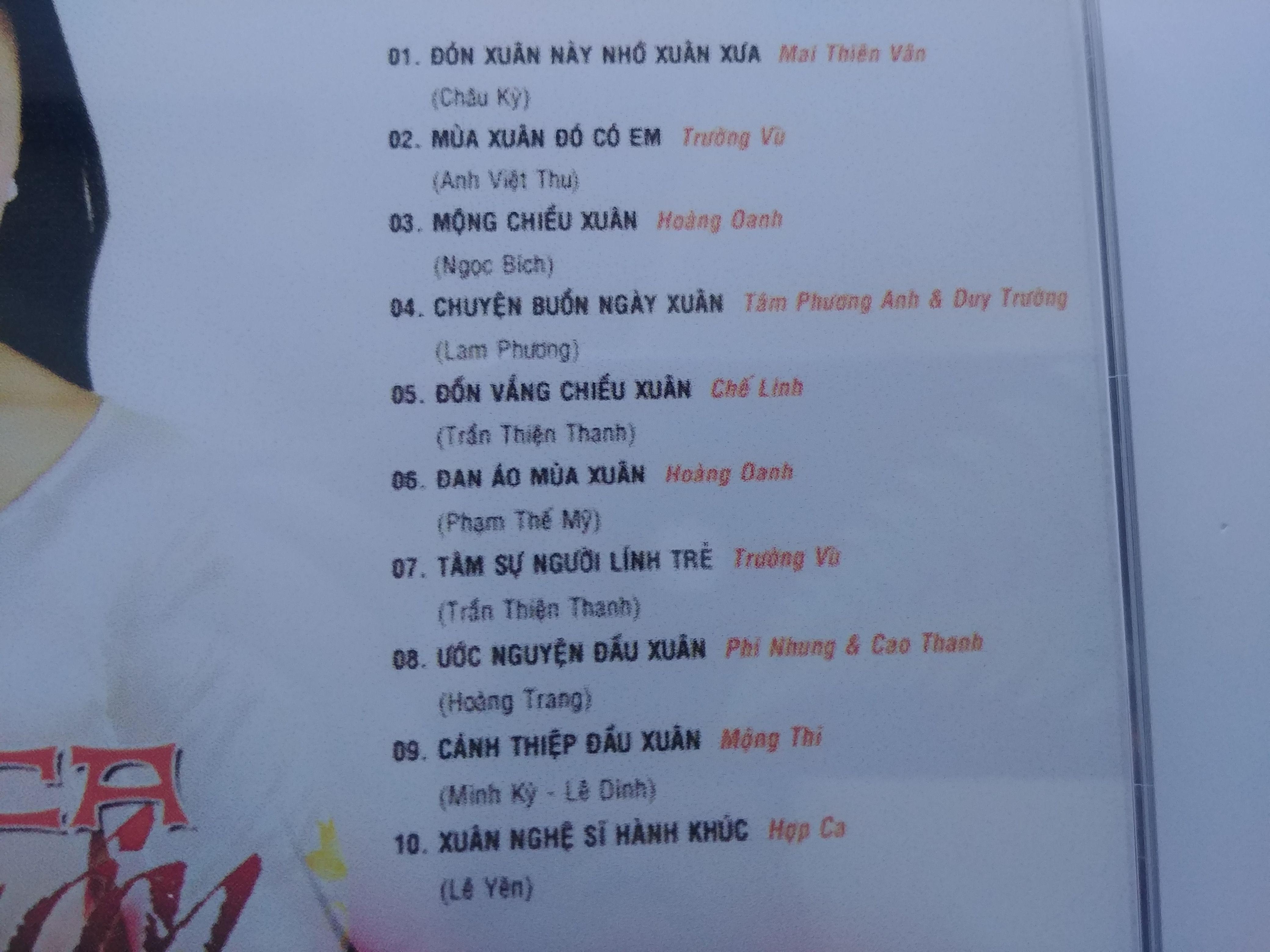 CD Tình Ca Xuân 14
