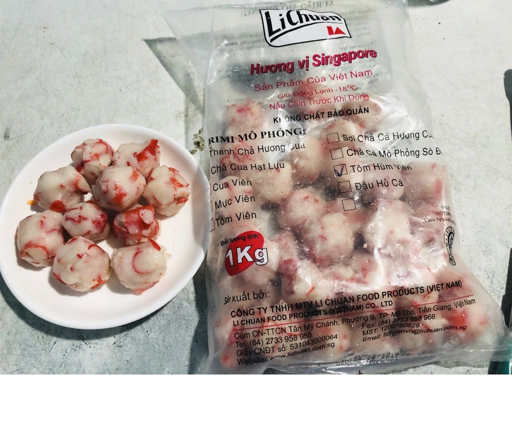 1Kg tôm hùm viên Lichuan