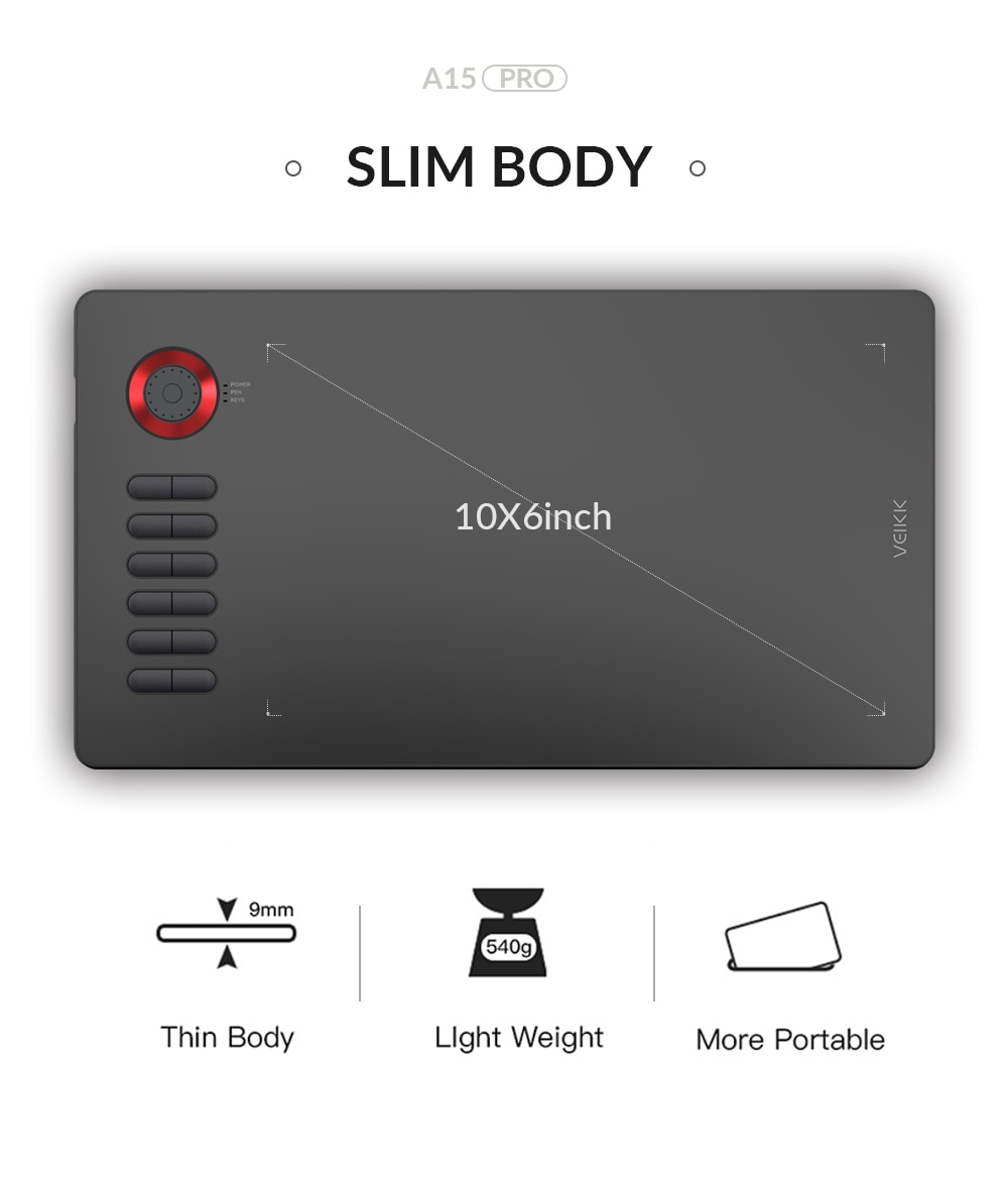 Bảng vẽ Veikk A15 Pro