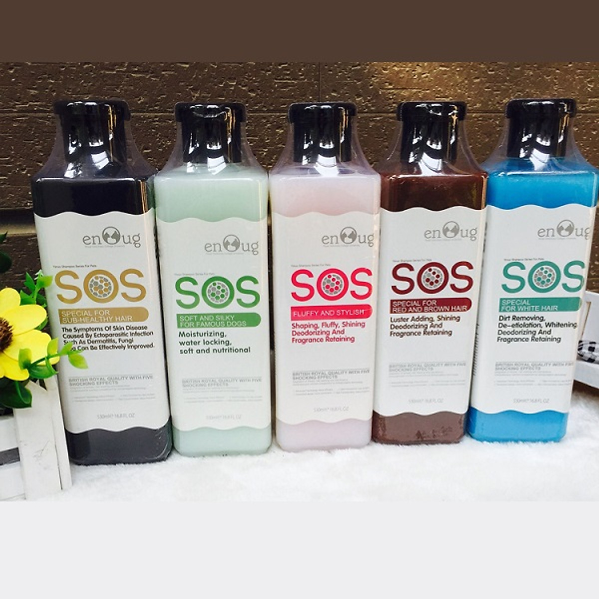 Sữa tắm cho chó lông trắng SOS 530ml