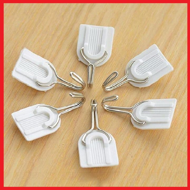 [HCM]Móc Dán Tường Cho Vật Dụng Nhẹ - Vỉ  6 Cái