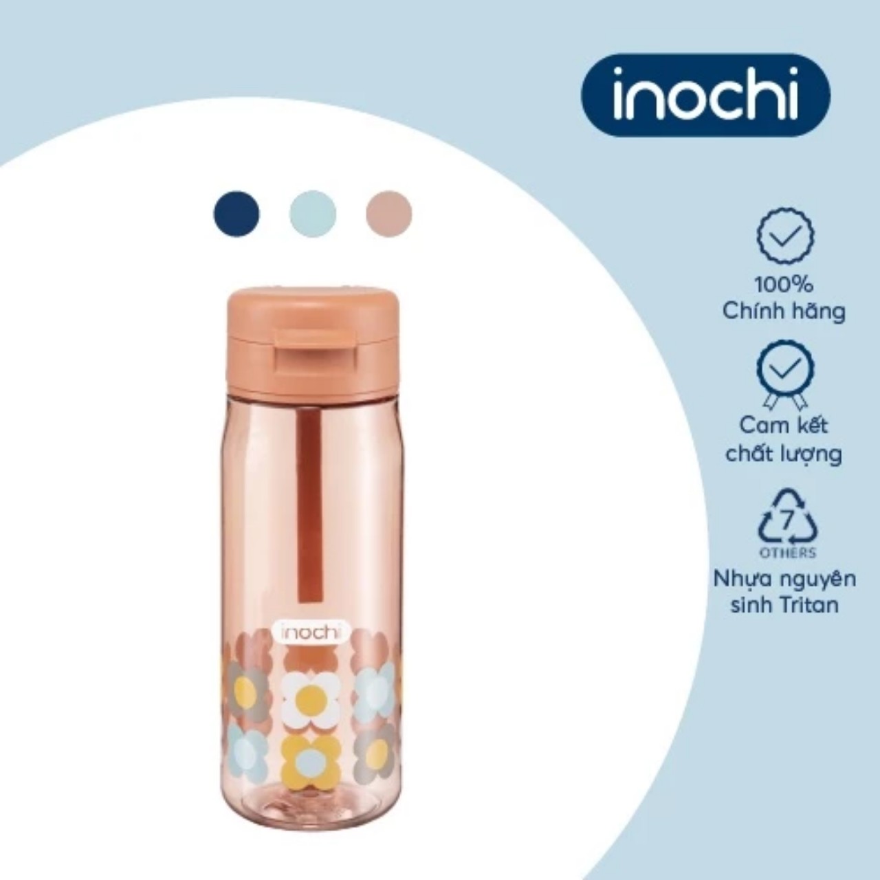 [Mega] Bình nước Kita Fami inochi Size (350/500/700ml) (Nhiều màu) [inochi.store]