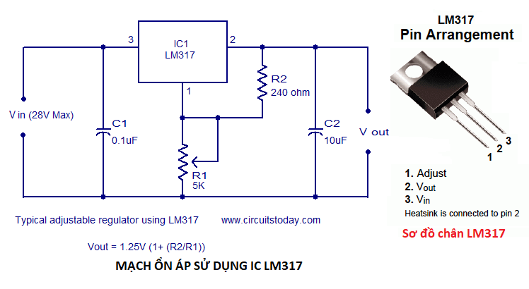 IC Nguồn LM317 - TO-220 - SOT252