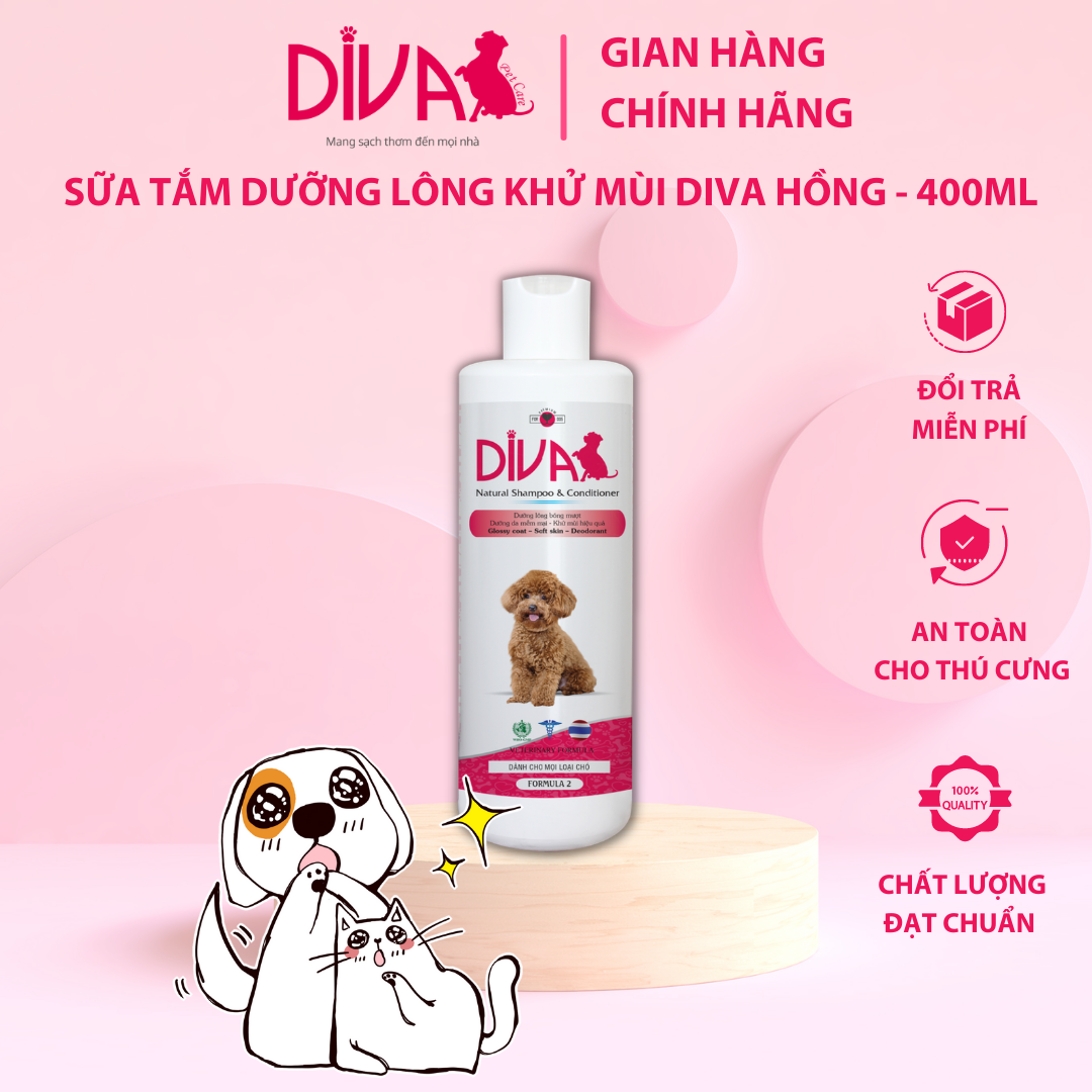 Sữa tắm cho chó diva cao cấp siêu thơm 400ml & 260ml