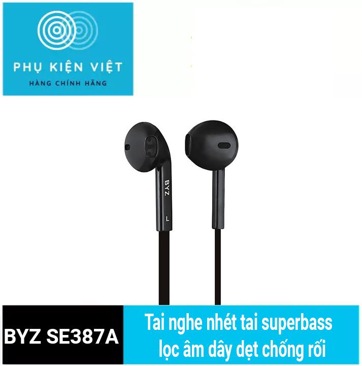 [HCM]Tai nghe BYZ SE387A Super bass dây dẹt chống rối