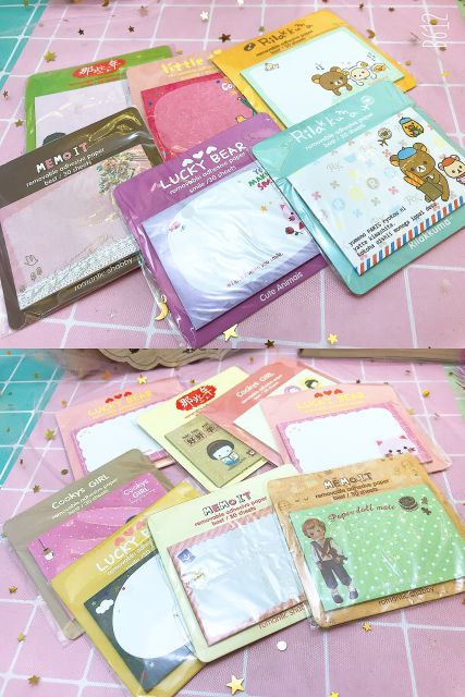 3 Giấy note sticky dễ thương 7,5x5cm giá 2k