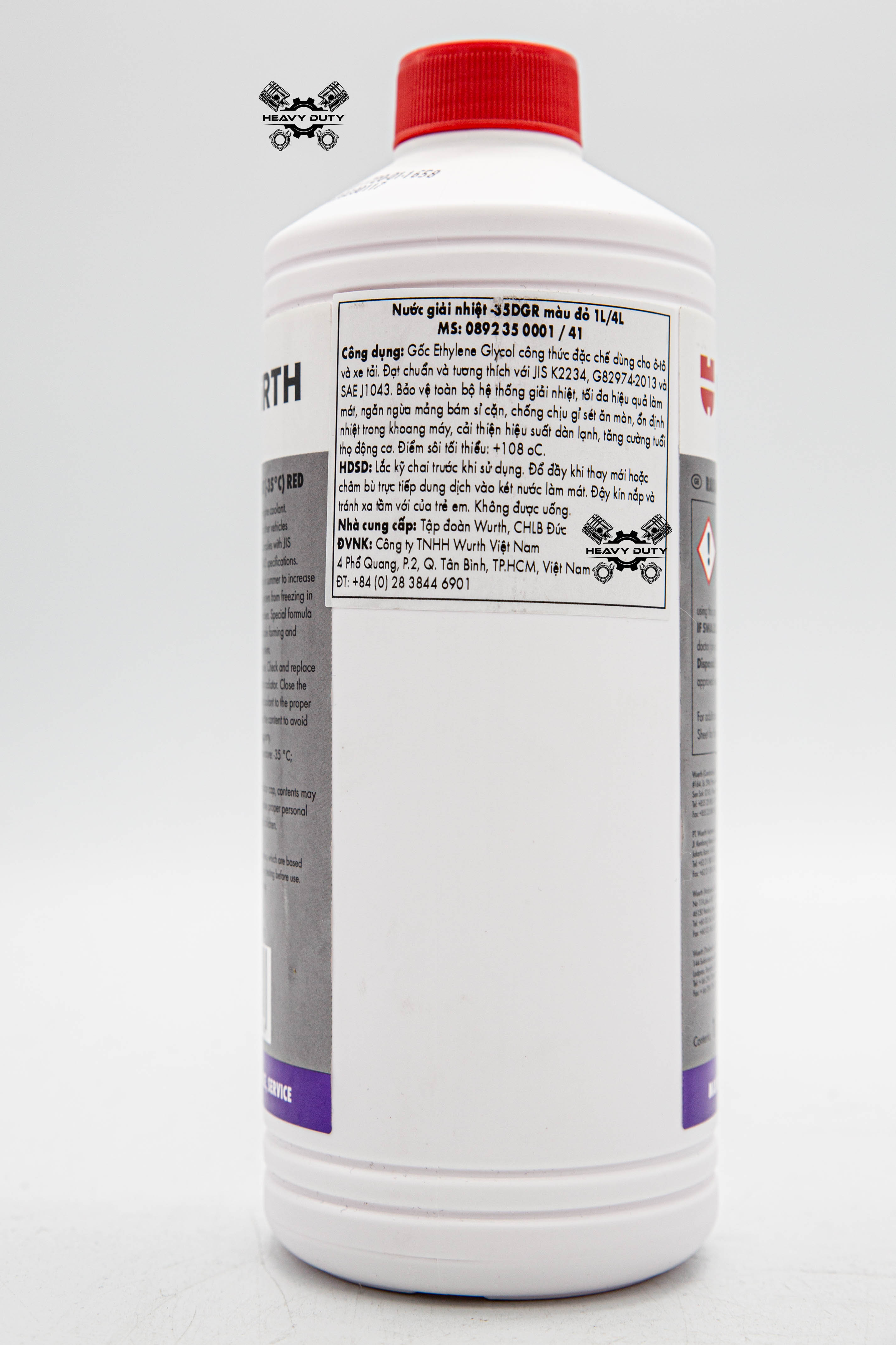[HCM]Nước Làm Mát Đỏ - Wurth Radiator Coolant Red [1L]