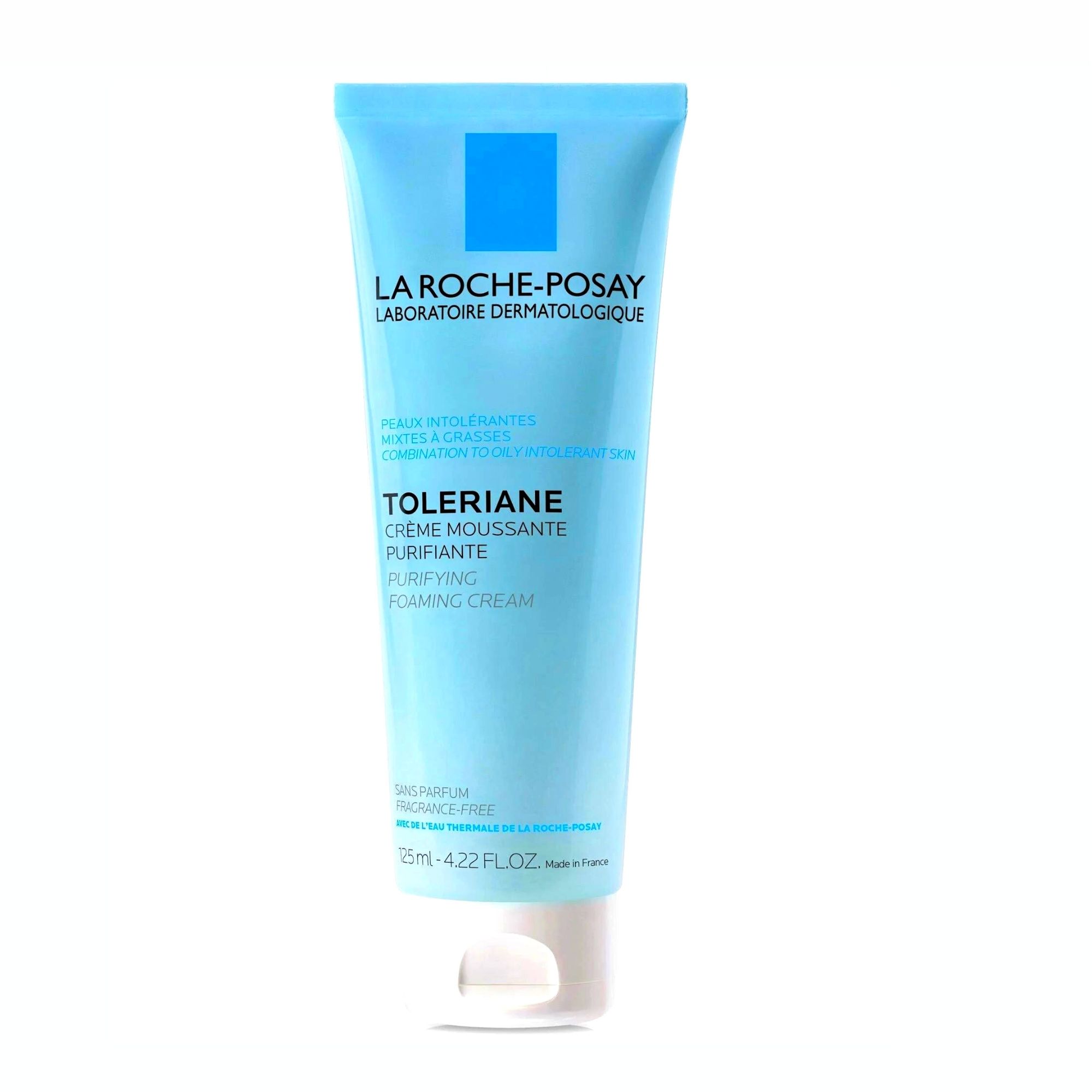 Sữa rửa mặt La Roche Posay Toleriane Foaming Cream 125mL Sữa Rửa Mặt Cho Da Hỗn Hợp, Nhạy Cảm