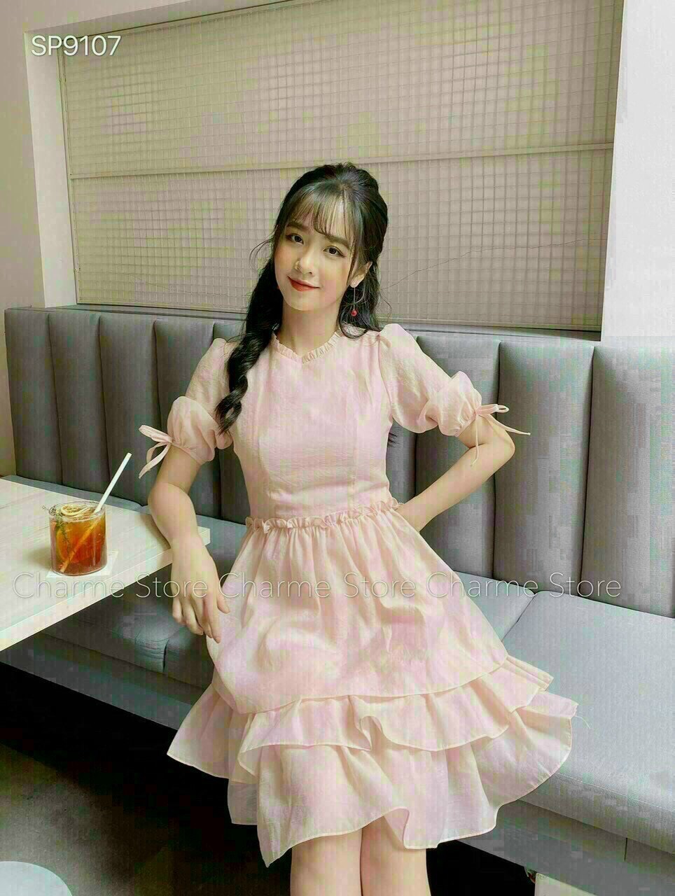 Đầm voan thiết kế trẻ trung năng động tt21
