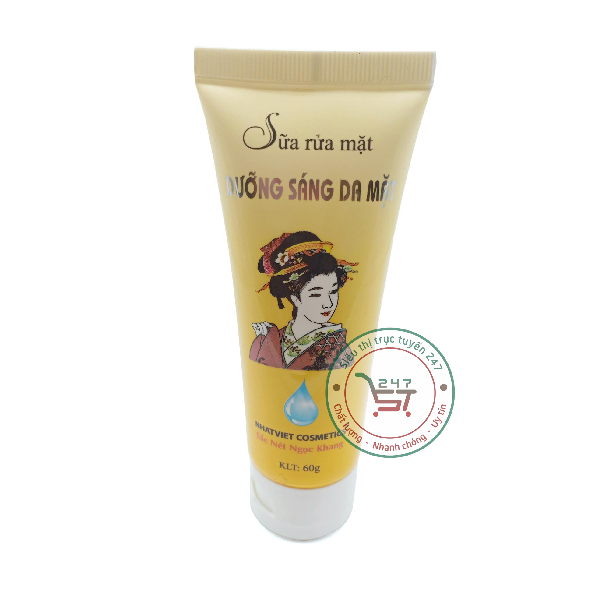 Sữa rửa mặt dưỡng sáng da mặt Sắc Nét Ngọc Khang 60g chăm sóc da tại nhà hiệu quả