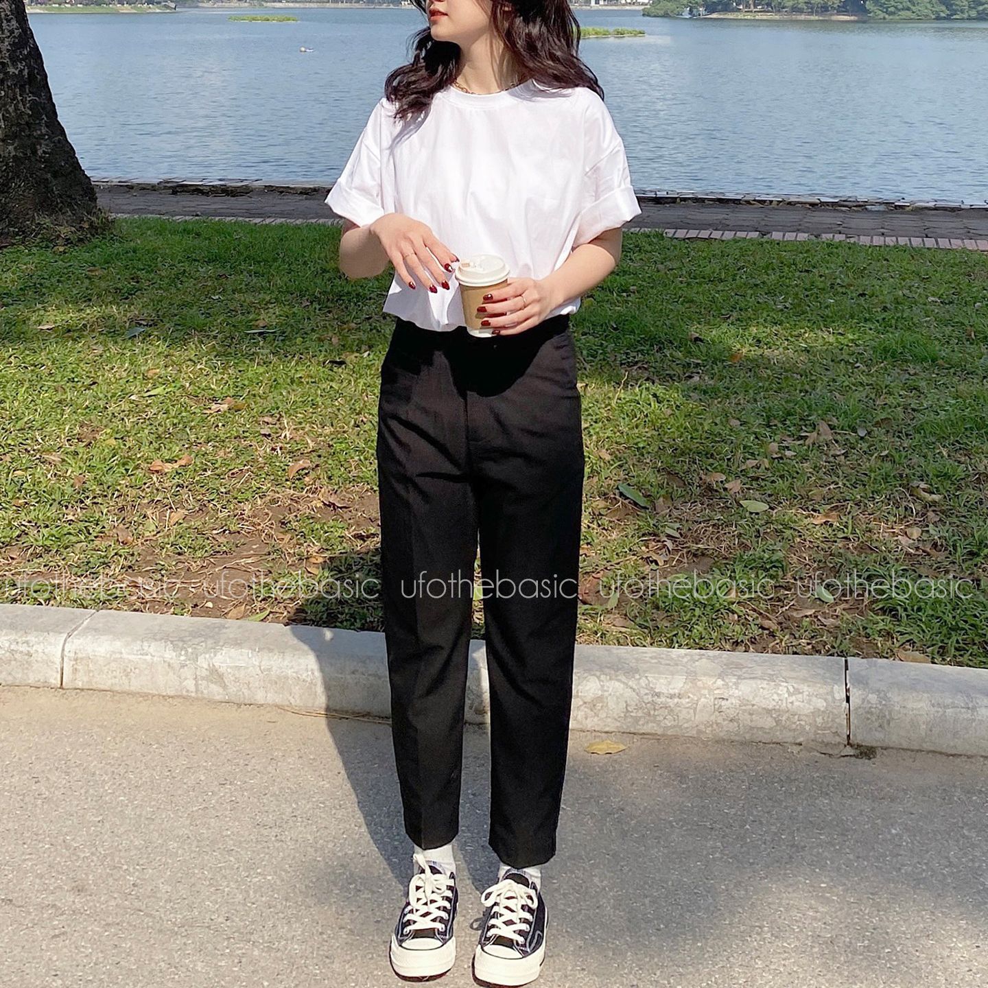 [Nhập LAZLOOK99 GIẢM 100K/500K] Quần baggy nữ – Basic Baggy – ufo.thebasic