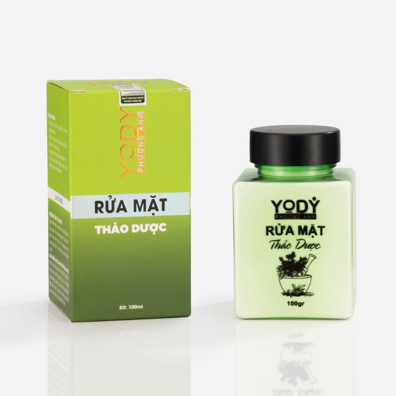 Bột Rửa Mặt thảo dược YODY White Phương Anh 100ML