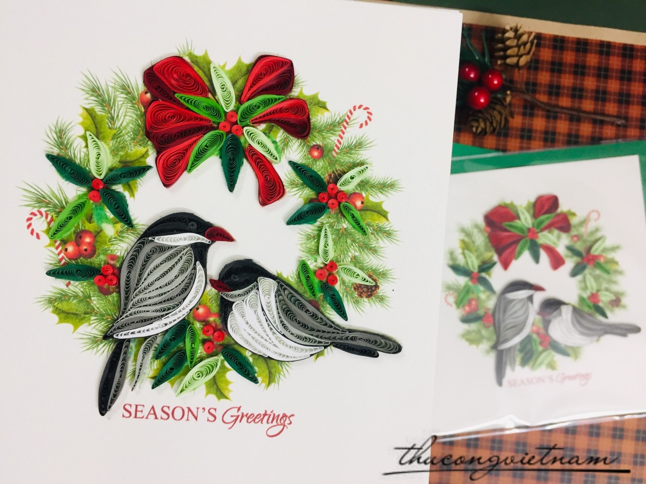 Thiệp quilling Tết