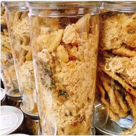 1 KG- Cơm cháy mắm hành lắc chà bông xù