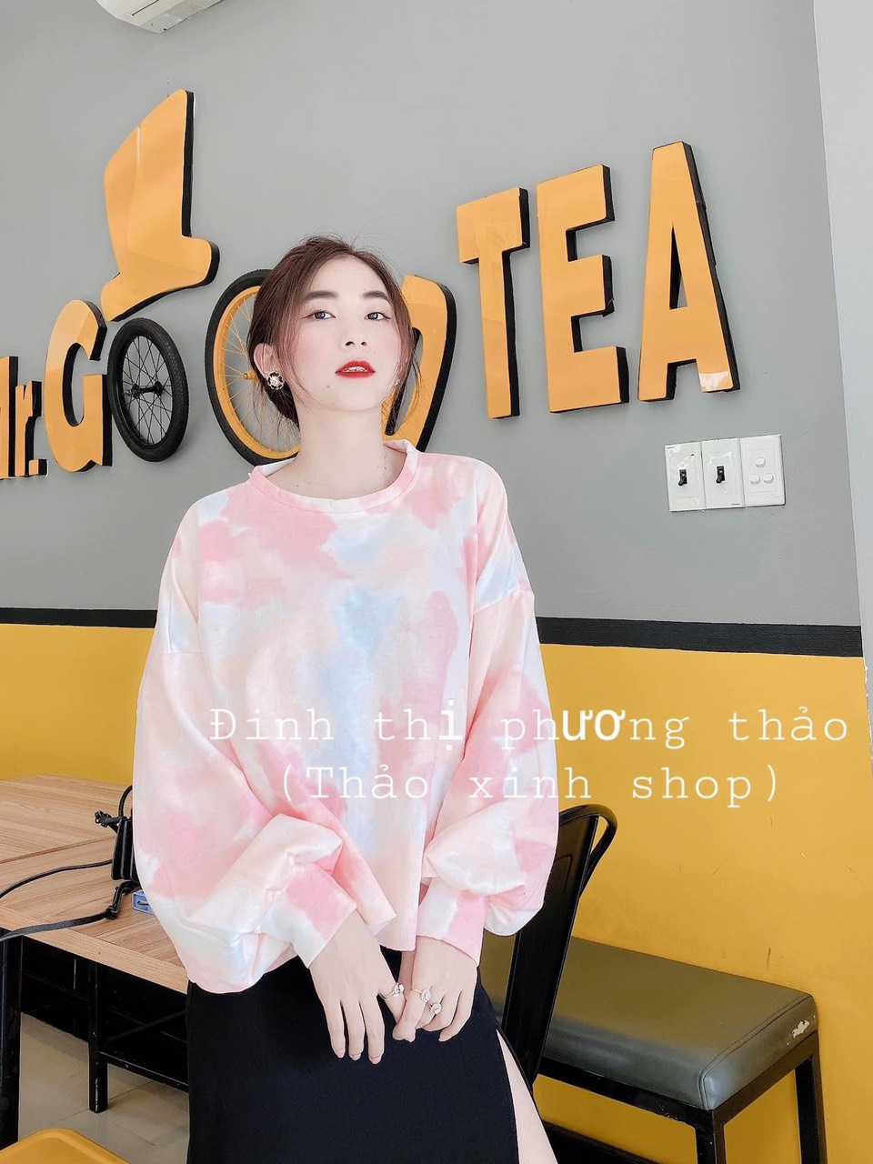 🌞SET VÁY XẺ + CROPTOP TAY DÀI LOAN MÀU