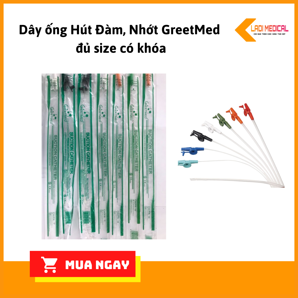 Dây Hút Đàm Nhớt Greetmed 1 dây có khóa
