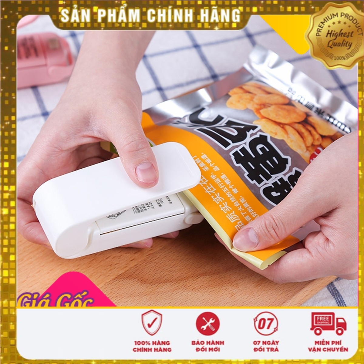 Hàng hot trend 2021 máy hàn miệng túi mini xuất nhật - máy hàn miệng túi bảo quản thực phẩm tiện lợi