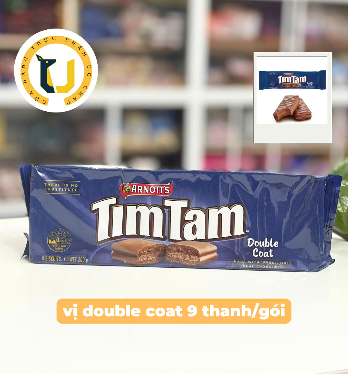 (HÀNG ÚC) Bánh quy xốp phủ socola thương hiệu Timtam  Arnott's chocolate biscuit