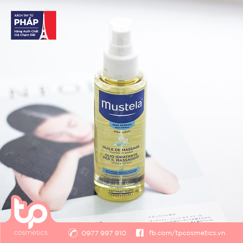 Dầu Massage Cho Bé Mustela Huile De Massage 100ml