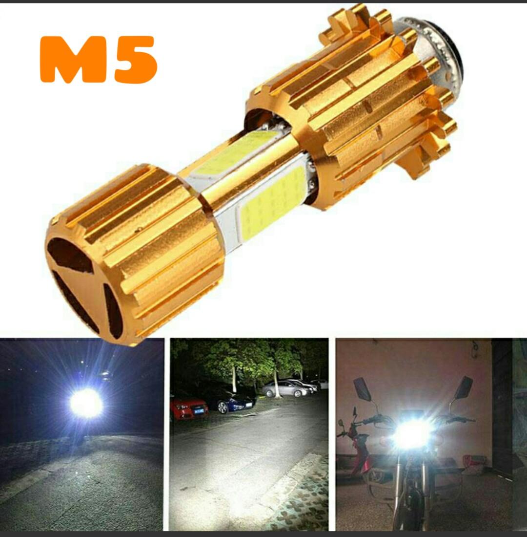 Đèn Led Pha Cos Chân M5 Xe Máy Ánh sáng Trắng