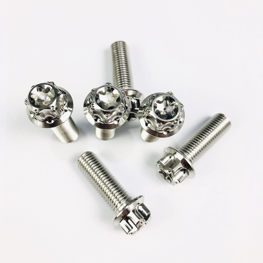 Ốc salaya 10li 30 inox “ đầu vương miệng “ gắn pas heo, pát pô