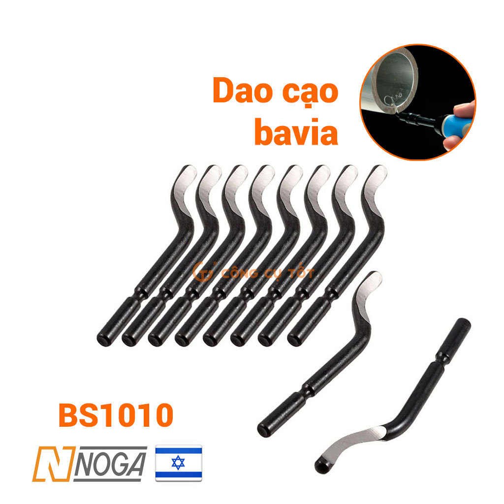 Bộ dao cạo bavia hãng noga ng8150, hộp 10 lưỡi dao bavia bs1010, cán dao cạo bavia ng1000, hộp 10 lưỡi dao bavia bs2012 inox phủ titan