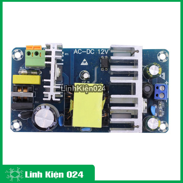Module nguồn ac-dc input 85-265vac output 12vdc 8a 100w