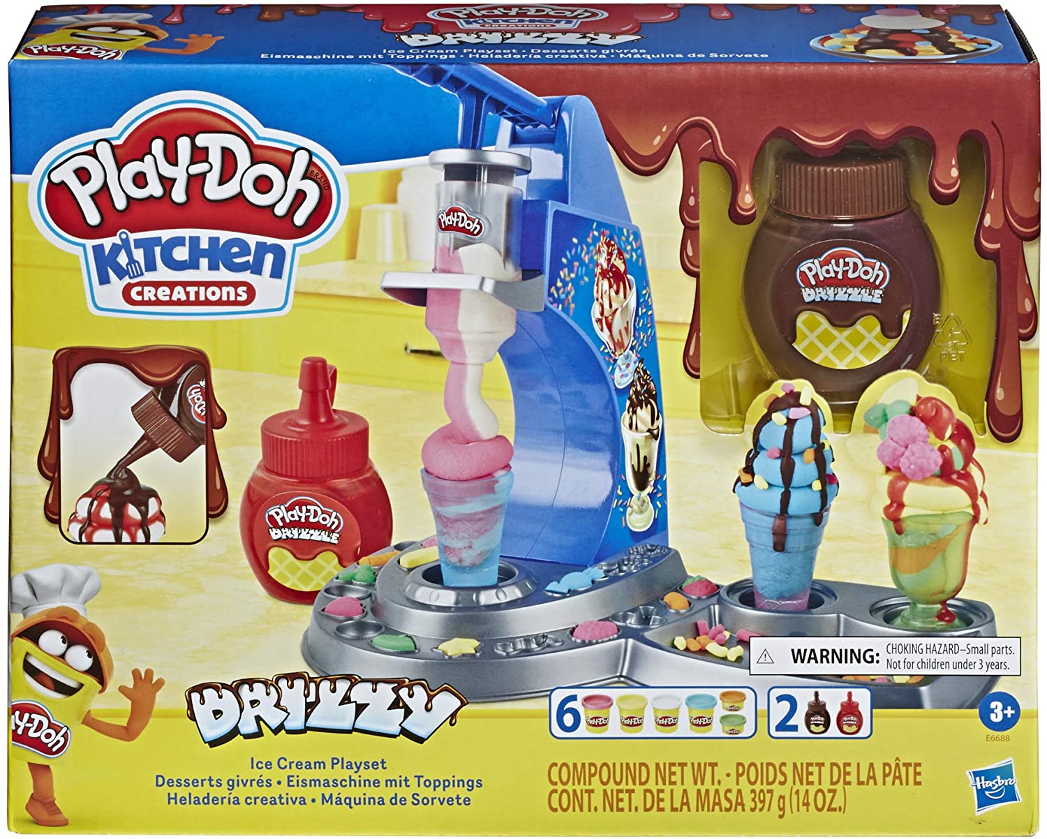 Đồ chơi PLAYDOH - Máy làm kem thần kì - Mã SP E6688