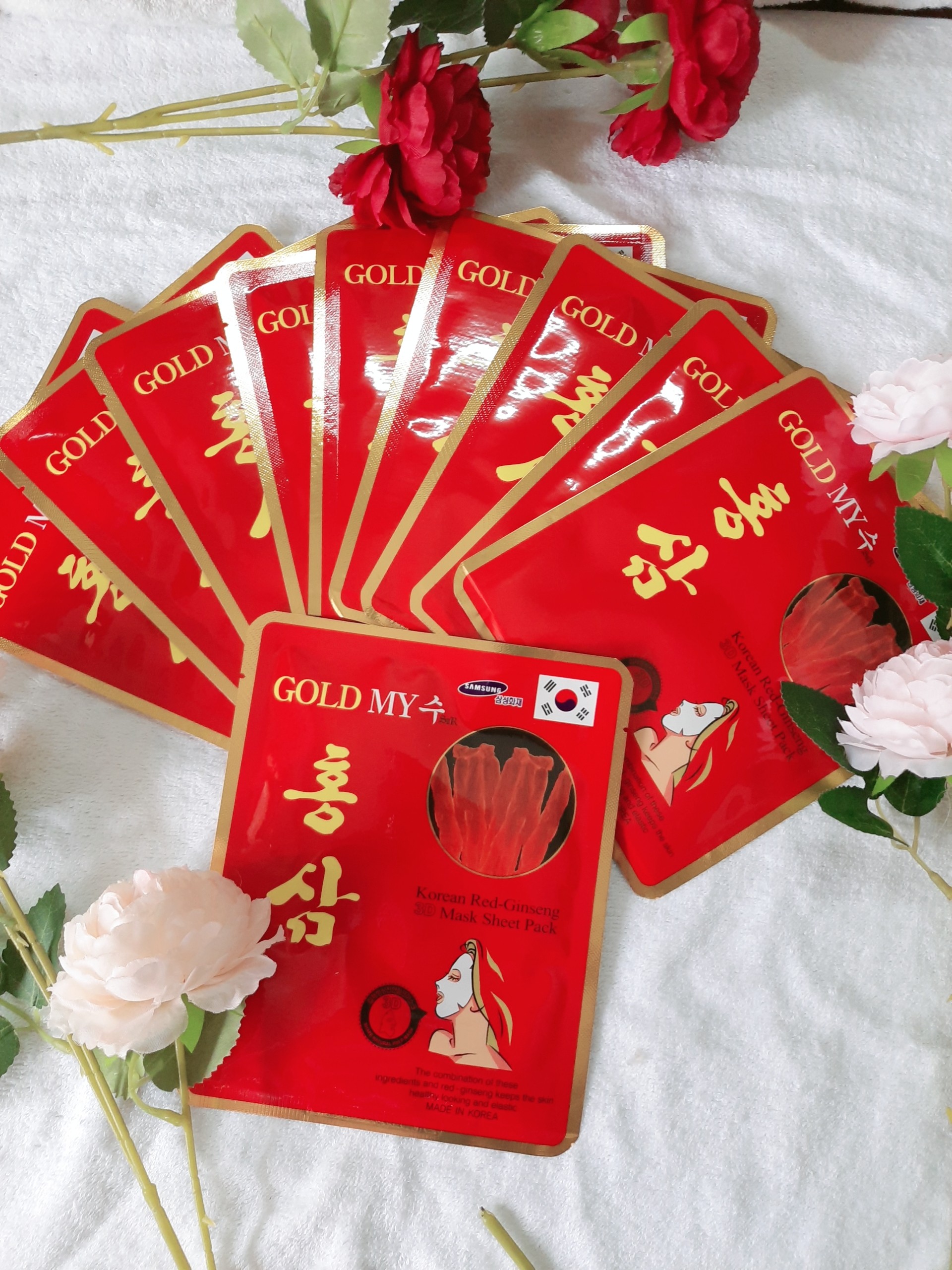 [Combo 10] MẶT NẠ HỒNG SÂM MY GOLD
