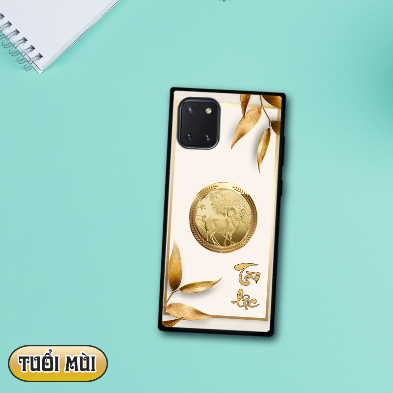 Ốp lưng kính 12 con giáp cho Samsung Galaxy Note 10 Lite