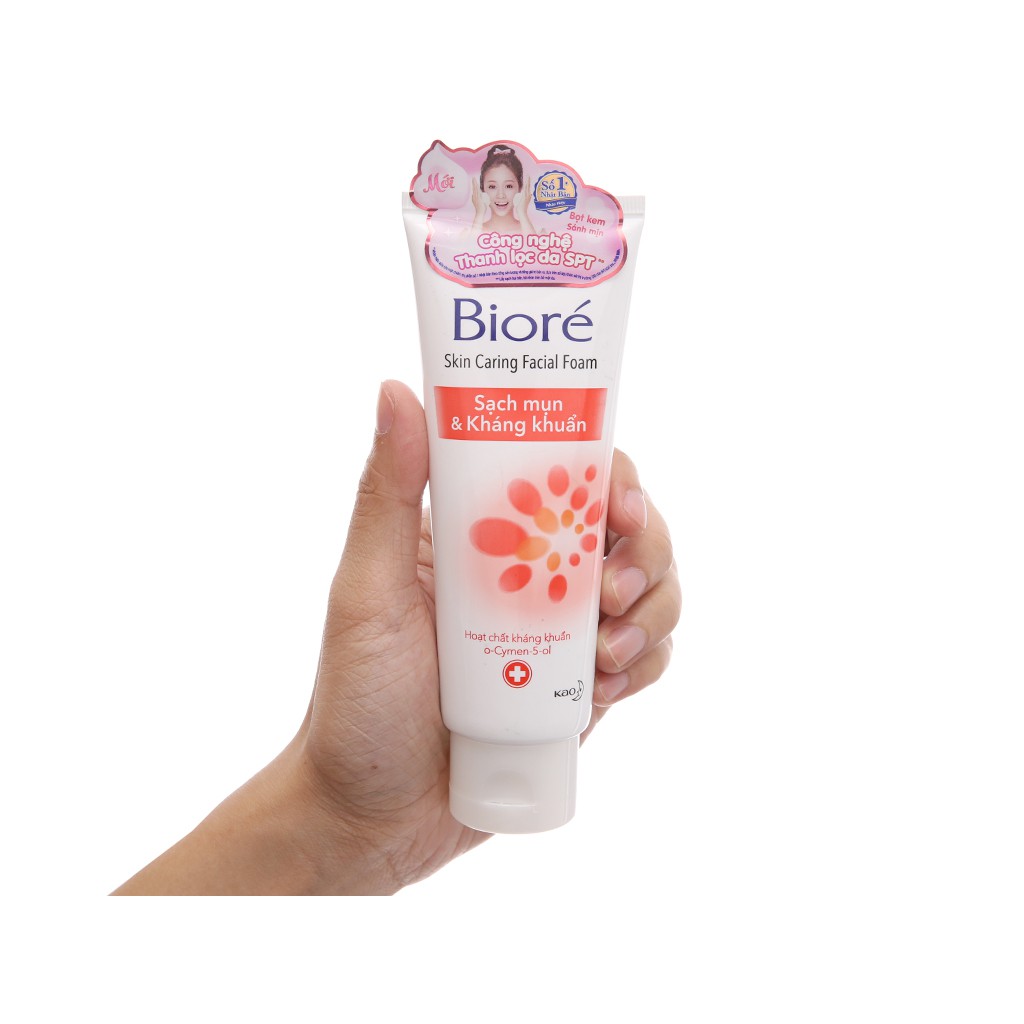 Sữa rửa mặt Bioré kháng khuẩn & sạch mụn 100g, cam kết sản phẩm đúng mô tả, chất lượng đảm bảo,