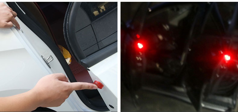 Cặp Đèn Led Cảnh Báo Mở Cửa Xe, Tắt Mở Tự Động