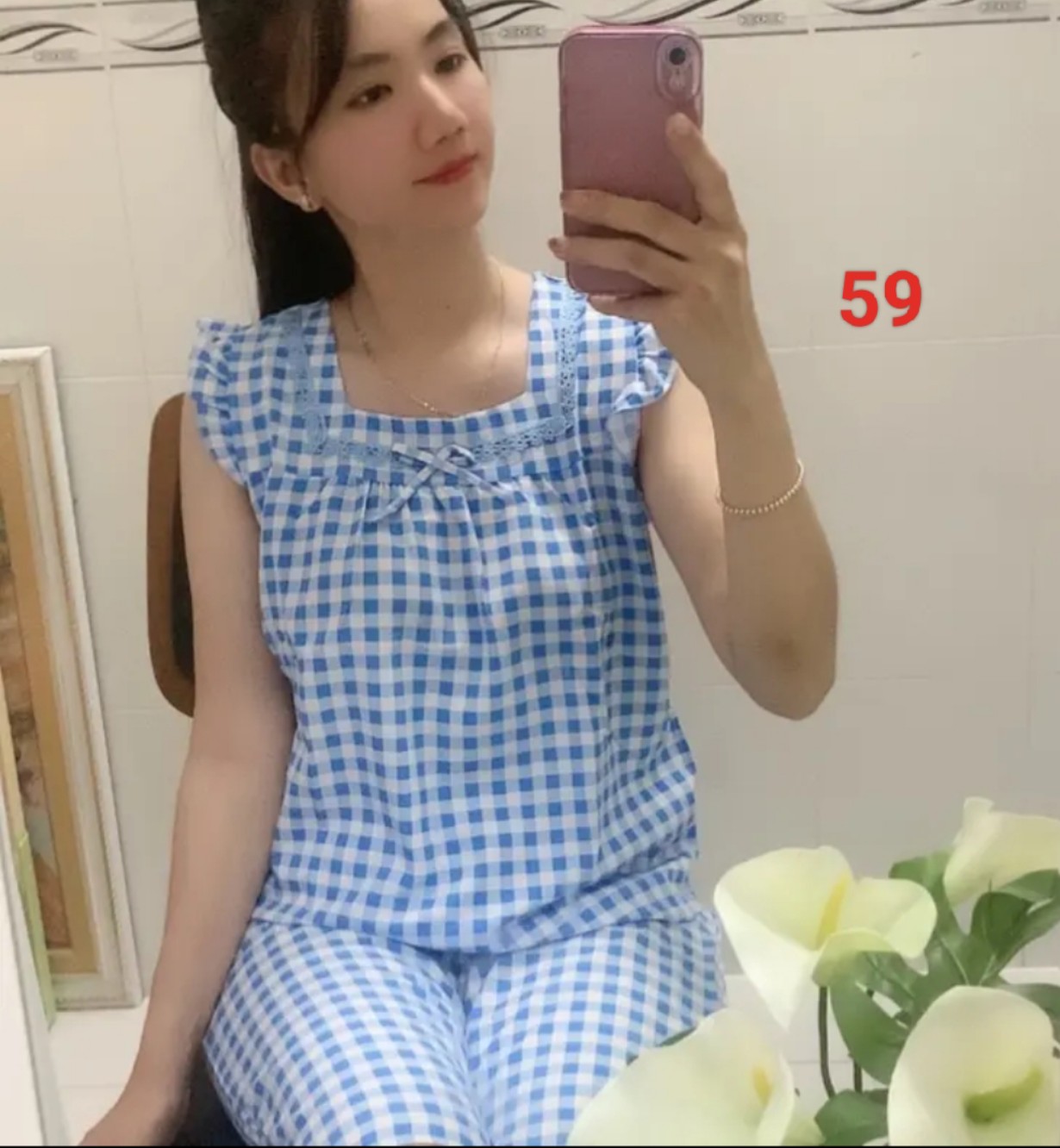 (40kg -> 73kg) real women's Korean silk outfit with bag-photo
