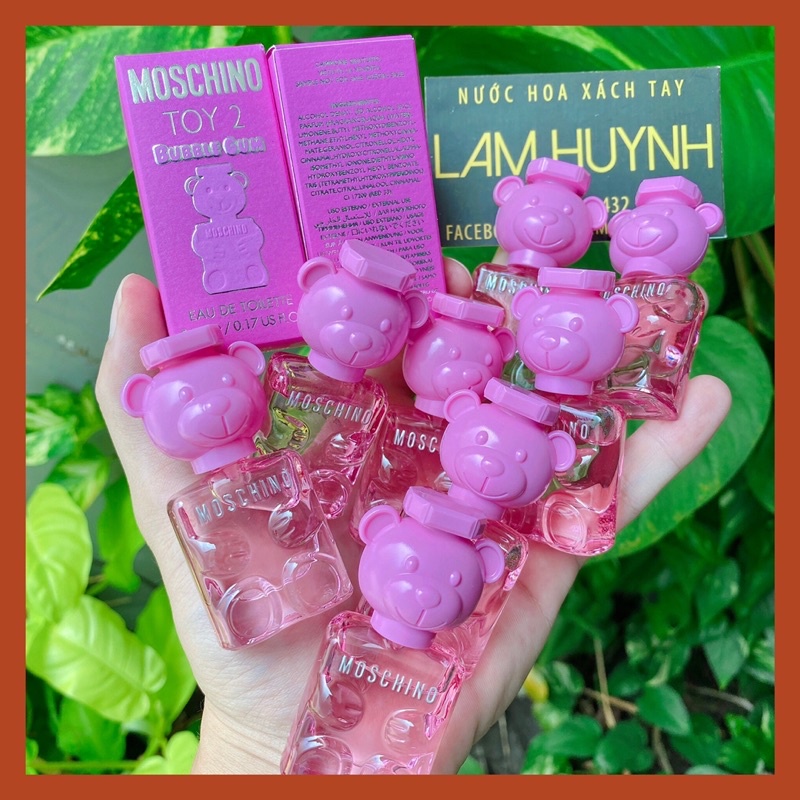 [ NEW 2021 ] Nước hoa mini MOSCHINO hồng TOY 2 BUBBLE GUM 5ml