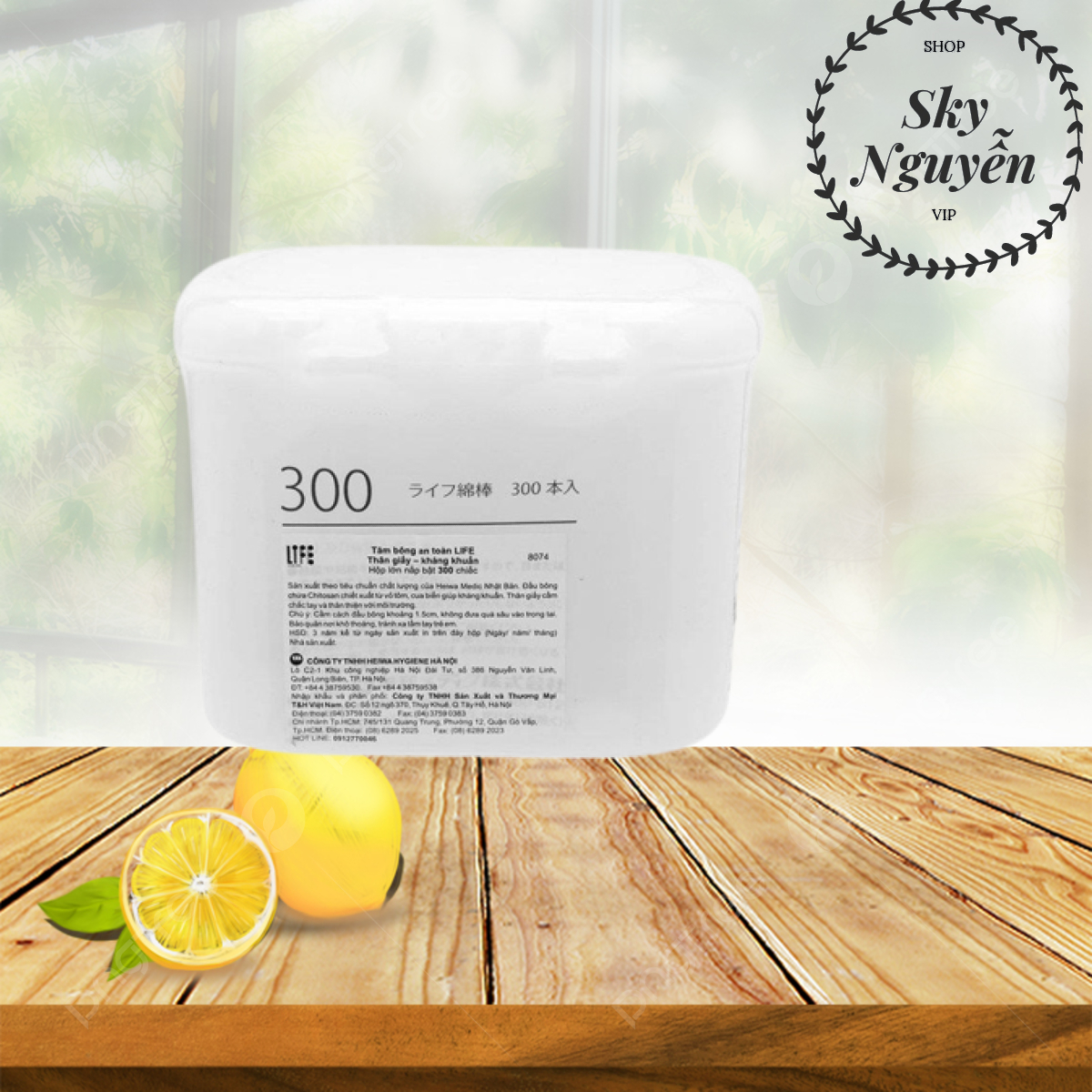 Tăm Bông LIFE Okamura 300 Que – Bông Mềm, An Toàn, Chuẩn Nhật Bản